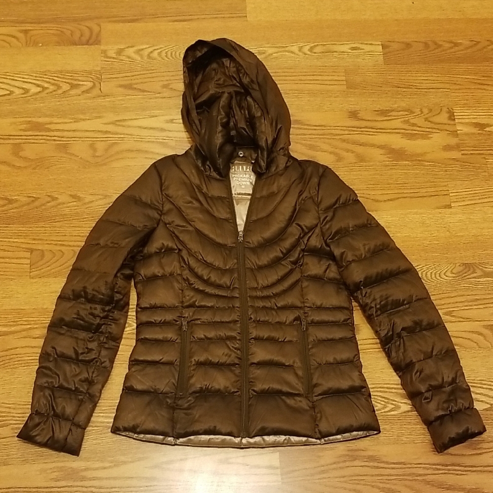 a.n.a Women's Dark Brown Puffer Jacket